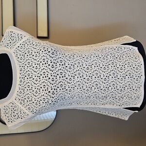 Pixley Cream Crochet Detail Top